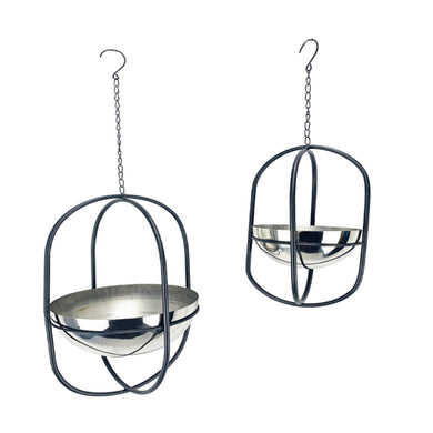 Planters Hanging Double Oval Set of 2