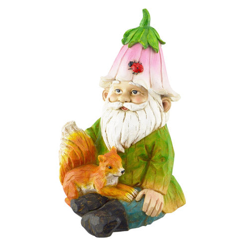 Statuary Gnome with Squirrel