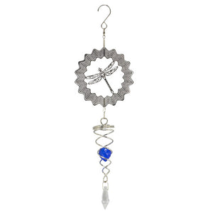 Suncatcher Dragonfly Blue Crystal