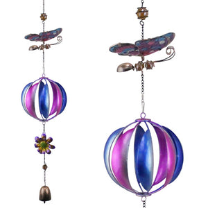 Spinner Mobile Balloon Bfly Purple Blue