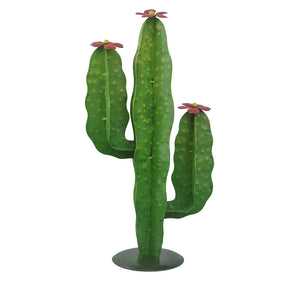 Garden Stake Cactus Red