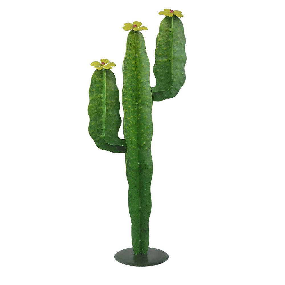 Garden Stake Cactus Yellow