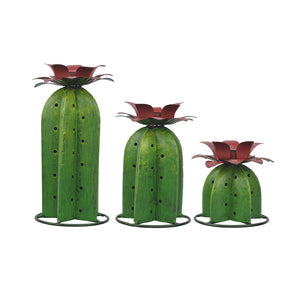 Garden Stake Solar Cactus Set of 3