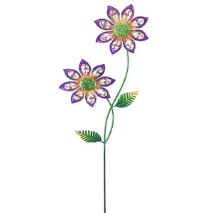 Spinner Double Flower Purple