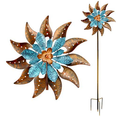 Spinner Leaf Windmill Tail Blue Bronze