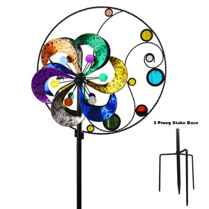 Spinner Circle/Flower and Mirrors 24in