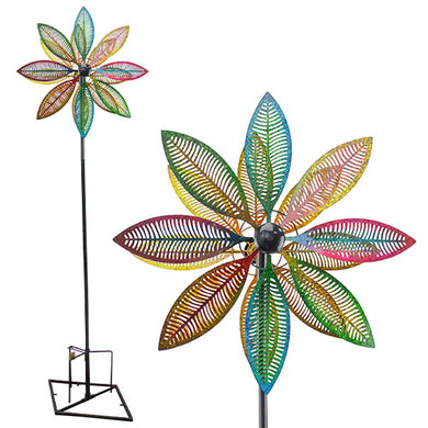 Spinner Stake Colorful Cutout Feathers