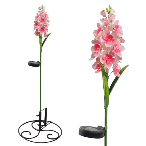 Stake Solar Gladiolus Flower Pink