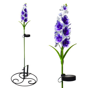 Stake Solar Gladiolus Flower Purple
