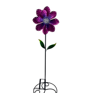 Spinner Stake Flower Purple Pink