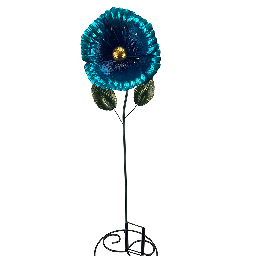 Stake Flower Poppy Blue