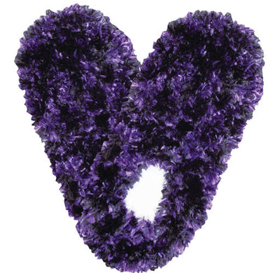 Fuzzy Footies Purple Black