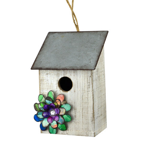 Birdhouse 3D Flower Left - Life Is Garden